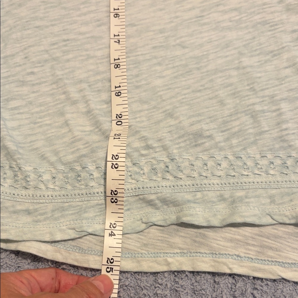 Tribal Sky Blue Embroidered Short Sleeve Top - Picture 6 of 9